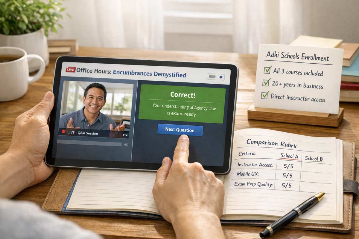 Compare california real estate schools