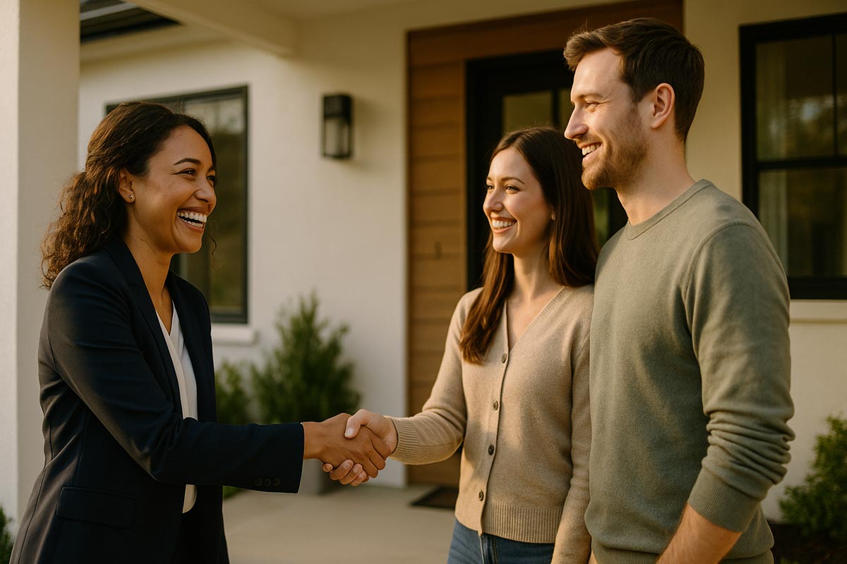 Happy realtor