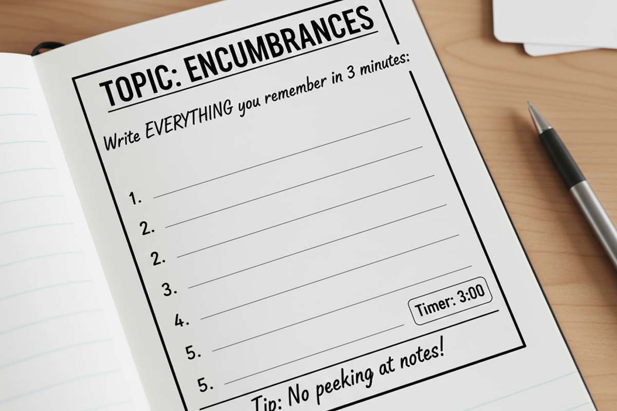 Pass real estate exam memory techniques