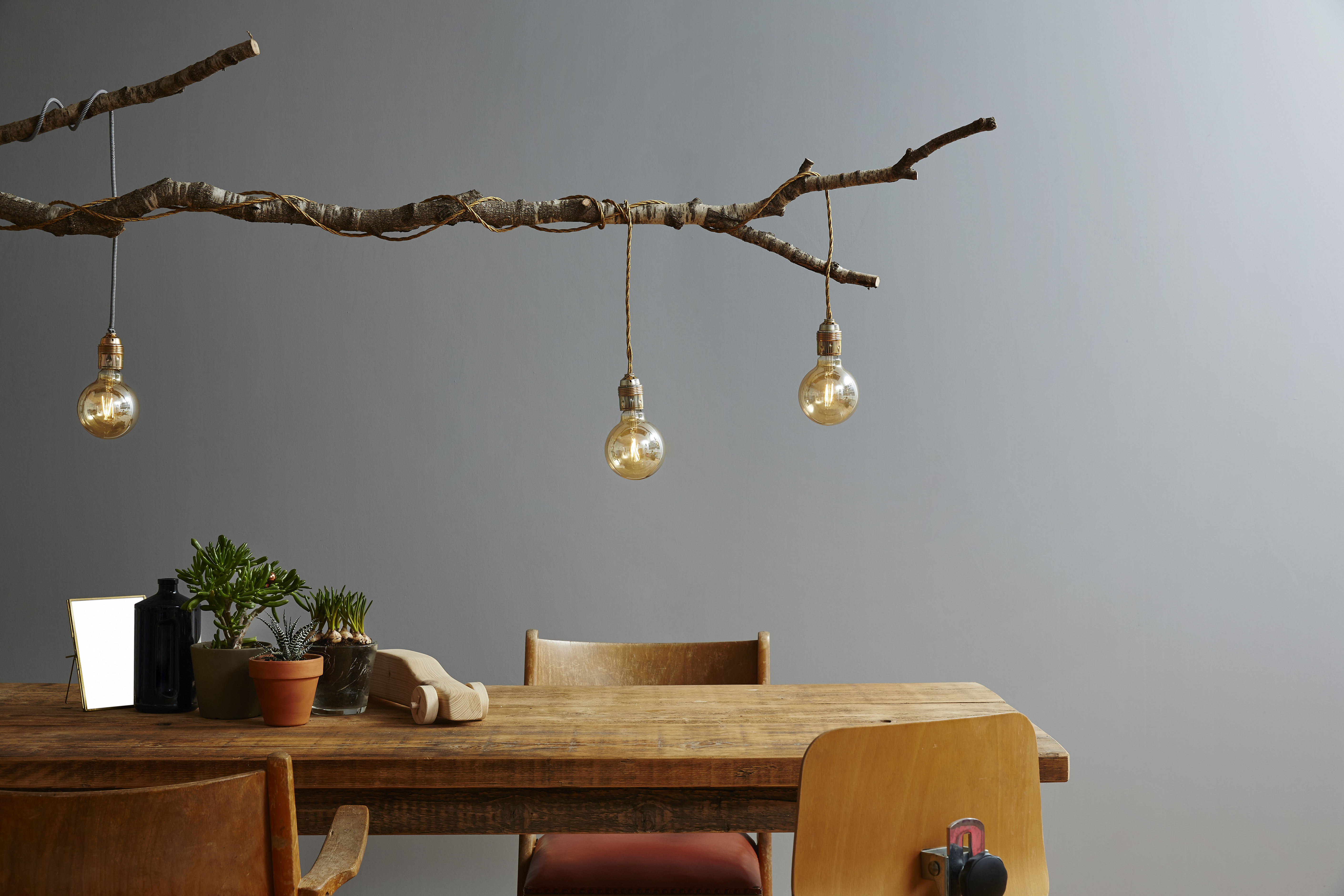 tree branch light fixture