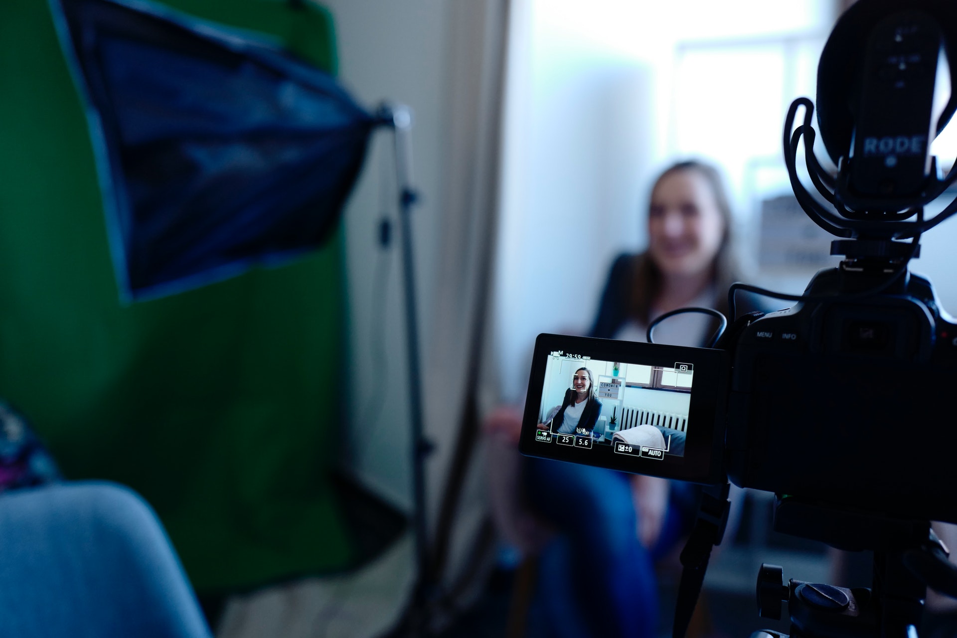 Video recording interview with past adhi schools student